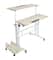Mind Reader Woodland Collection White Adjustable Mobile Sit & Stand Laptop Desk